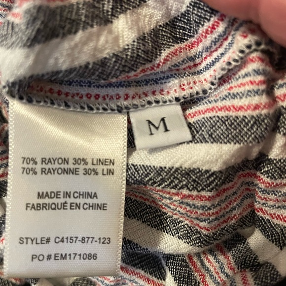 Cloth & Stone 2 piece set. Linen blend. Wide leg pant. EUC. SIZE M - Picture 5 of 5